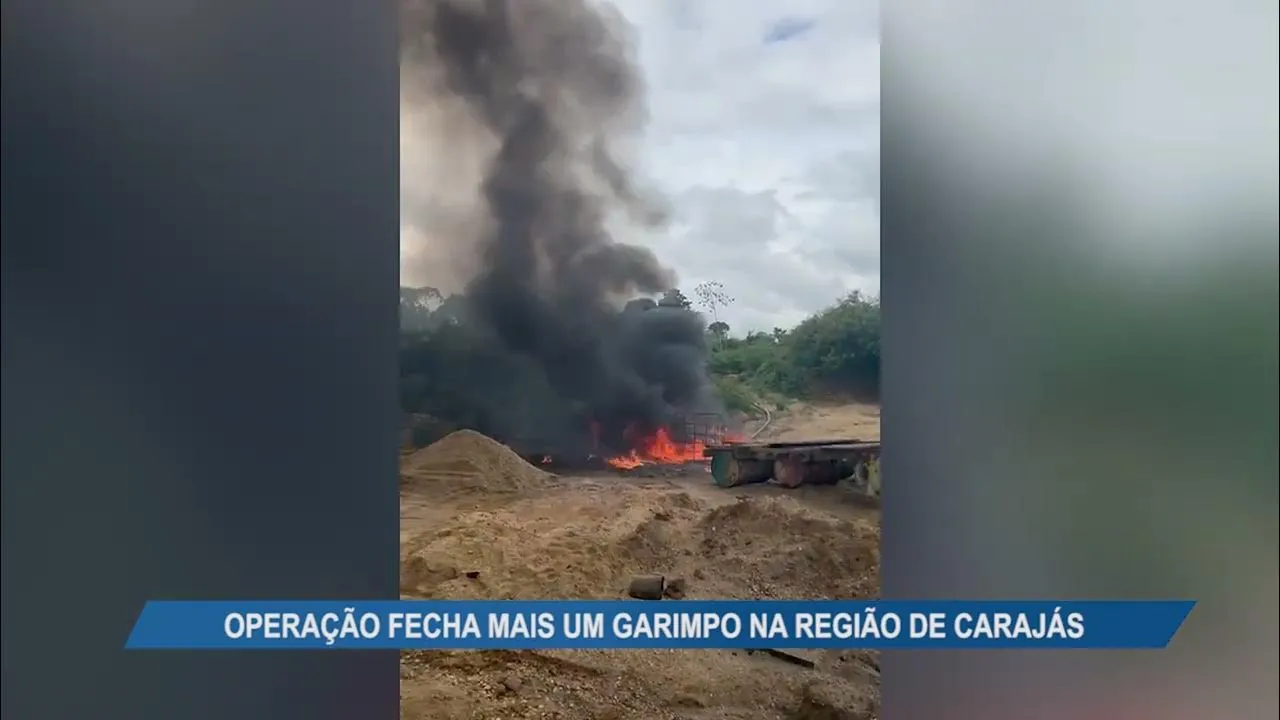 Imagem ilustrativa da notícia Vídeo: operação fecha mais um garimpo na região de Carajás
