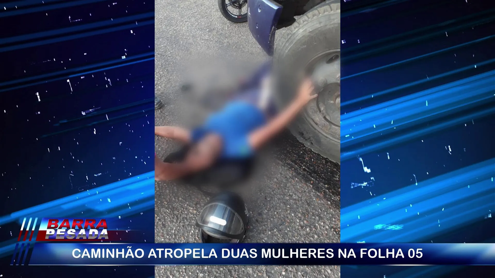 Imagem ilustrativa da notícia Vídeo: colisão deixa mulher gravemente ferida em Marabá