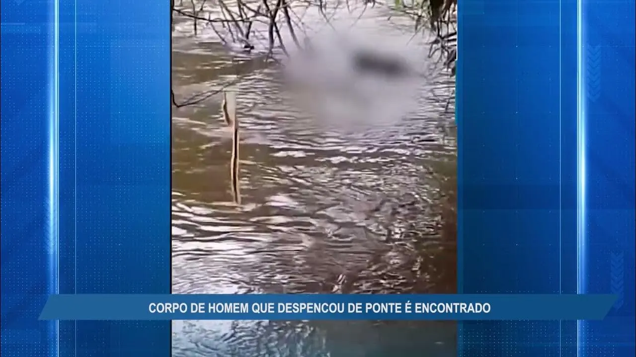 Imagem ilustrativa da notícia Vídeo: corpo de homem que despencou de ponte é encontrado