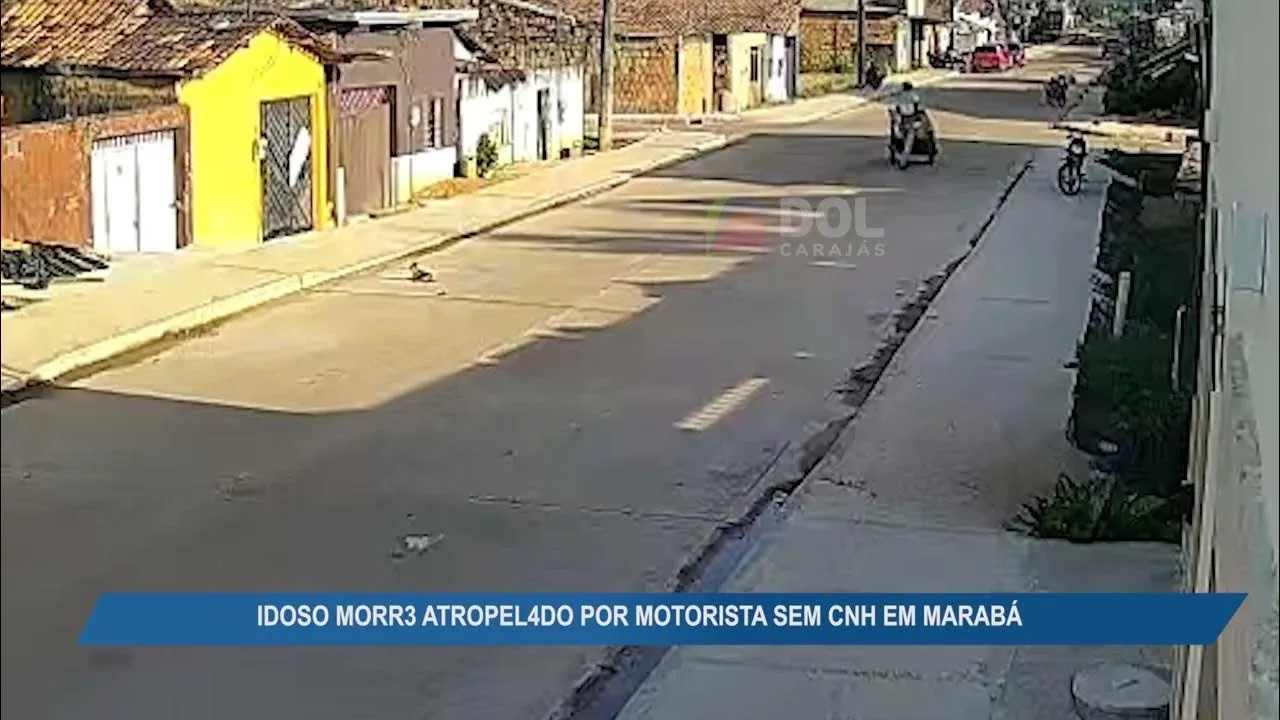 Imagem ilustrativa da notícia Vídeo: idoso morre atropelado por motorista sem CNH 