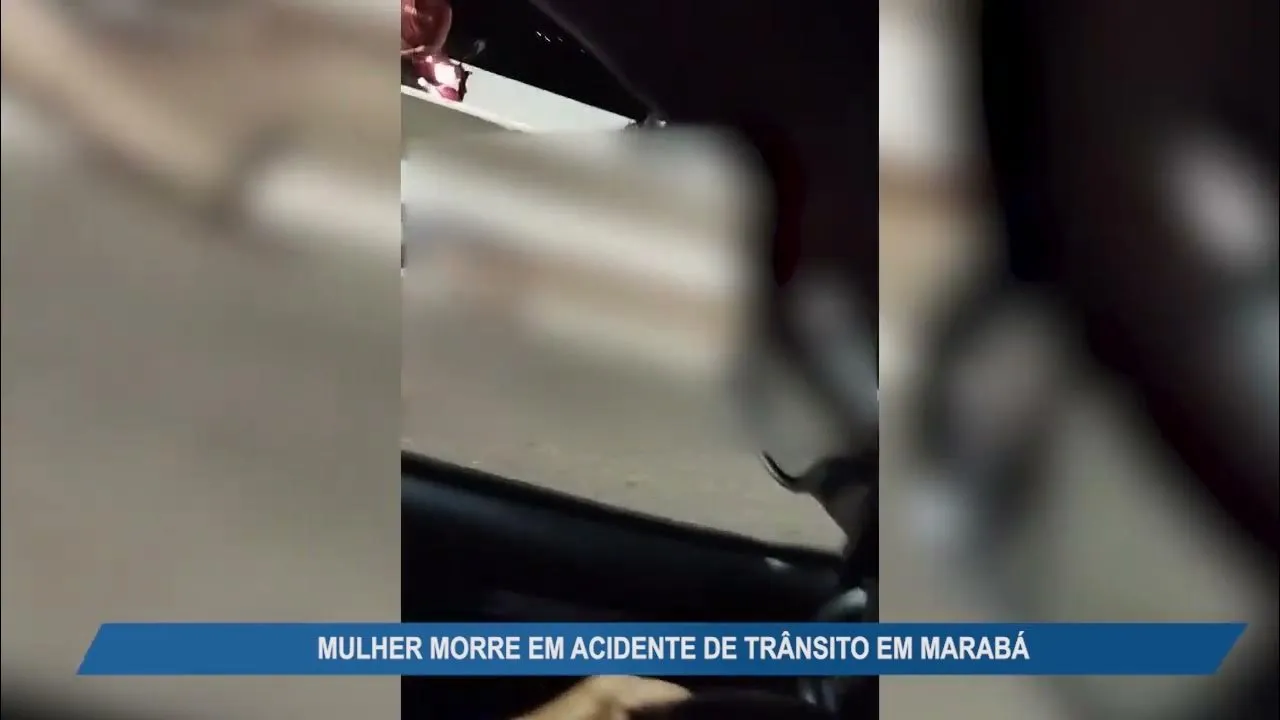 Imagem ilustrativa da notícia Vídeo: mulher morre em acidente de trânsito em Marabá 