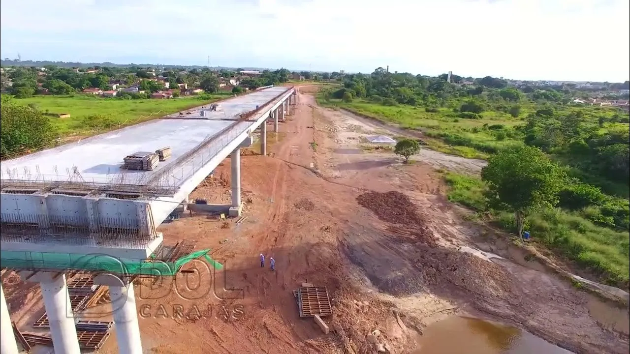 Imagem ilustrativa da notícia Vídeo: construção de nova ponte de Marabá passou da metade!