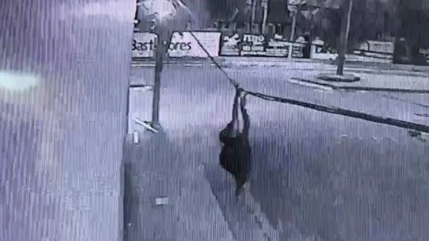 Imagem ilustrativa da notícia Vídeo: "Homem-Aranha" furta cabos de internet no Pará