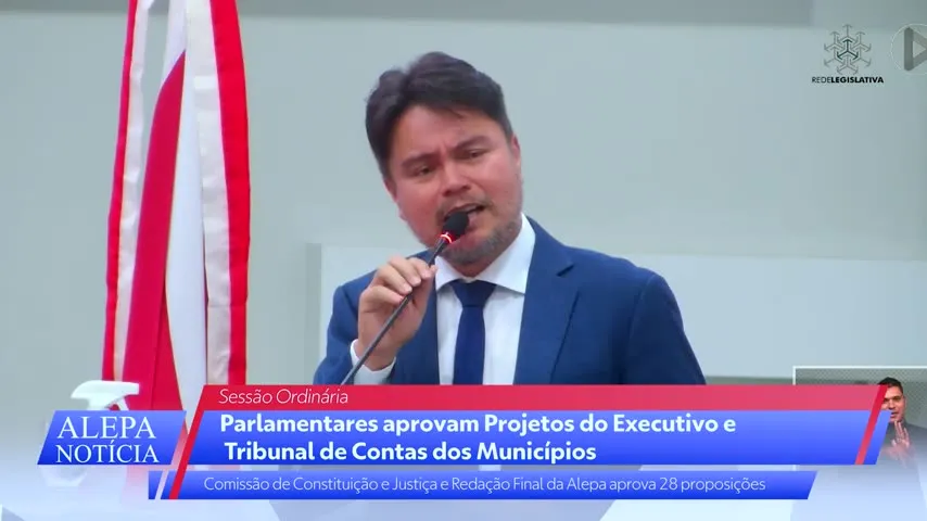 Imagem ilustrativa do vídeo: Parlamentares aprovam Projetos do Executivo e TCM-Pa