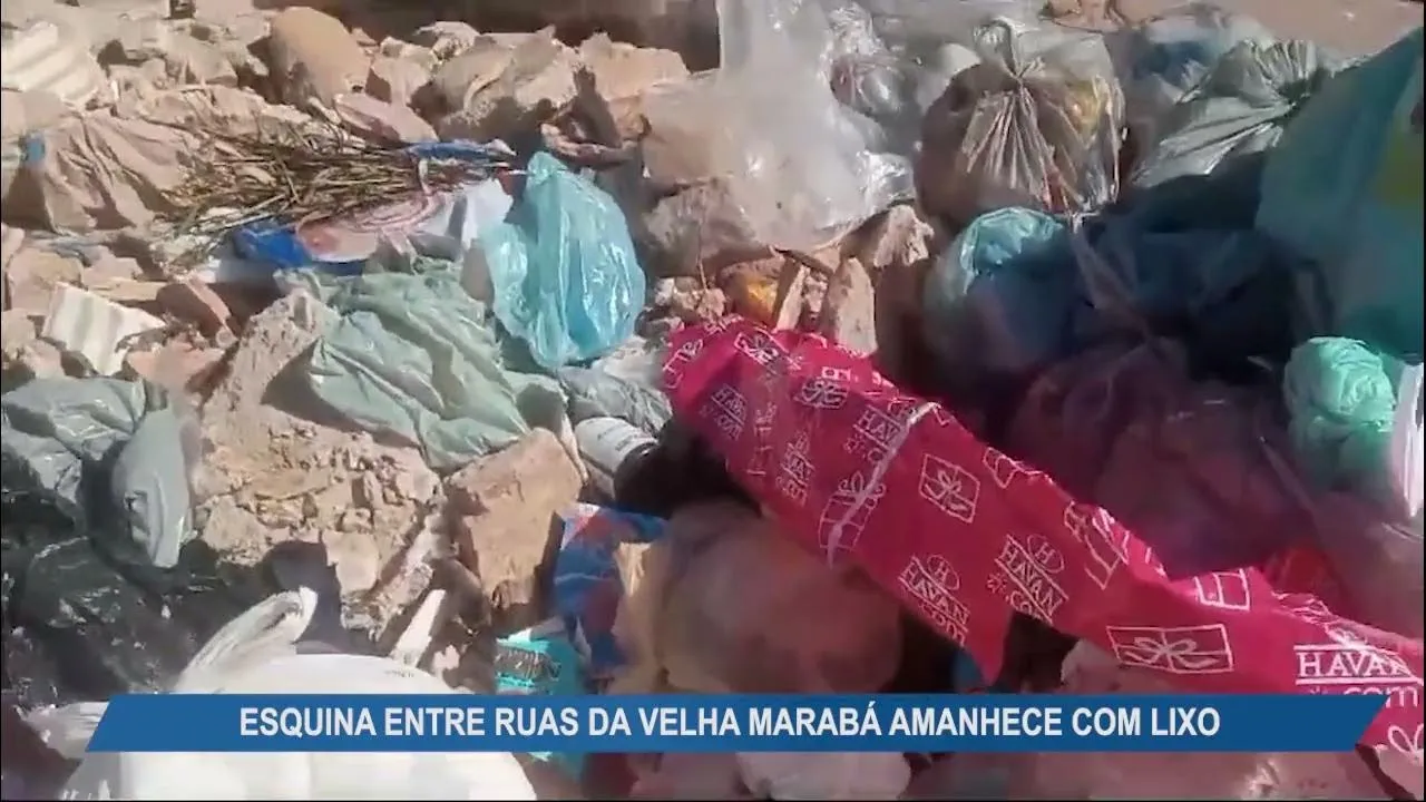 Imagem ilustrativa da notícia Vídeo: Marabá amanhece com diversos pontos de lixo