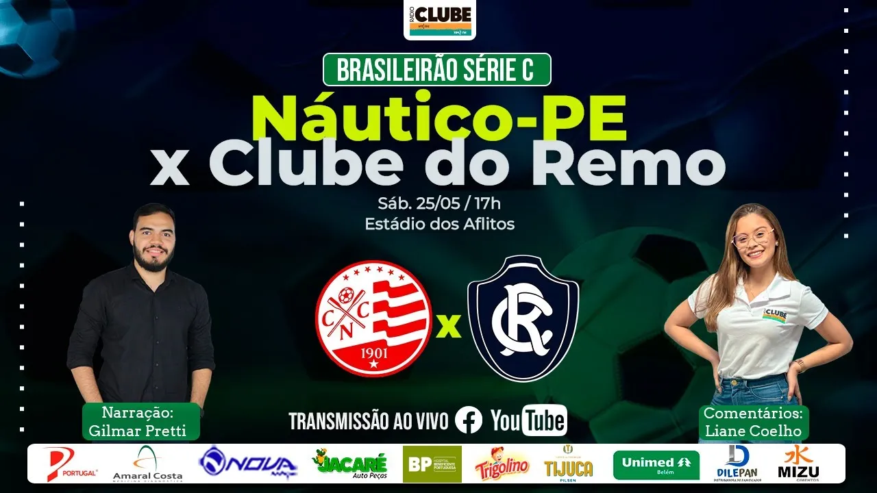 Imagem ilustrativa da notícia Tem Jogo no DOL: ouça Náutico X Clube do Remo