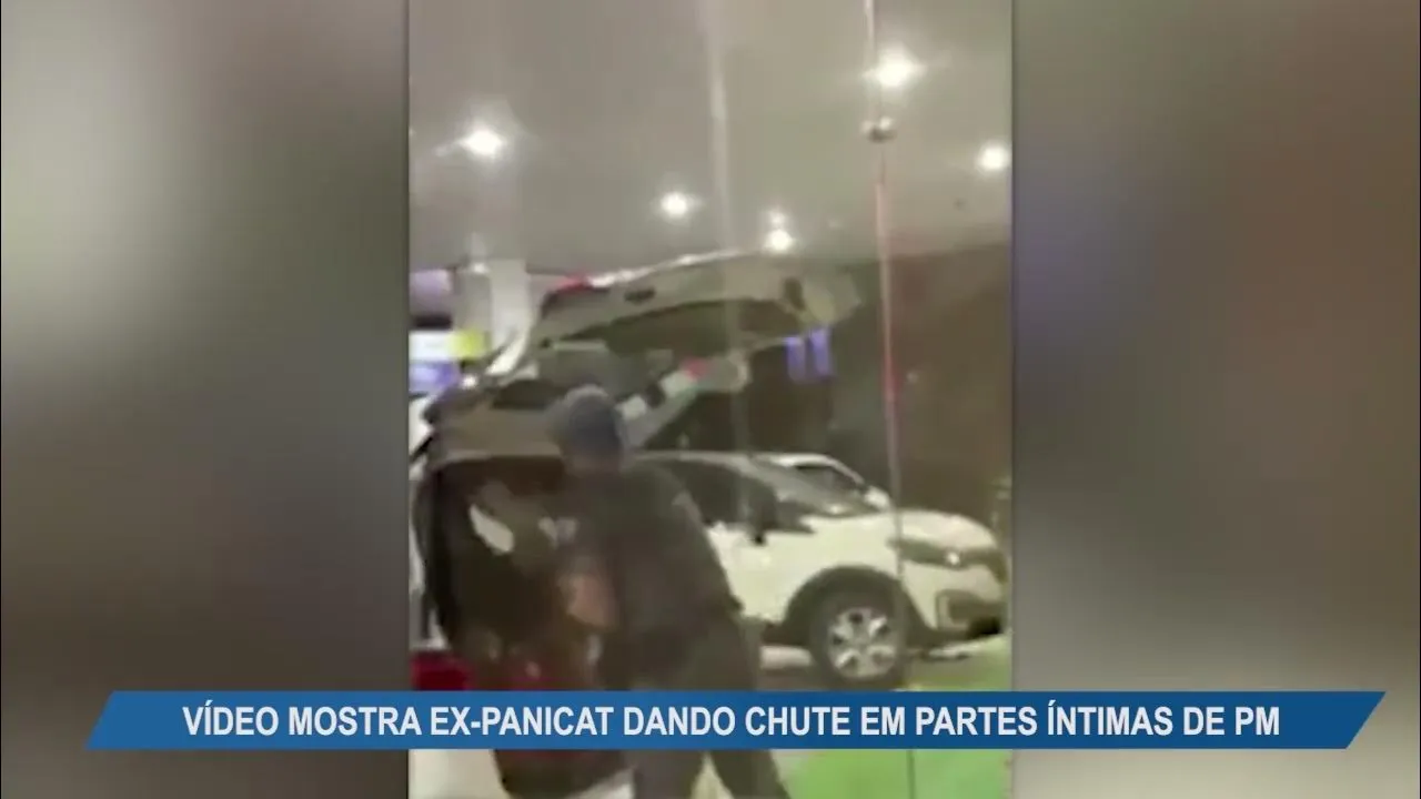 Imagem ilustrativa da notícia Vídeo: ex-panicat dá chute inacreditável em policial! Veja!
