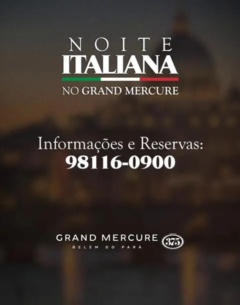 Imagem ilustrativa da notícia Noite Italiana no Grand Mercure trará cantor Luciano Bruno