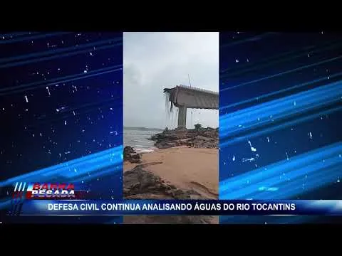 Imagem ilustrativa da notícia Vídeo: Defesa Civil monitora águas do rio Tocantins