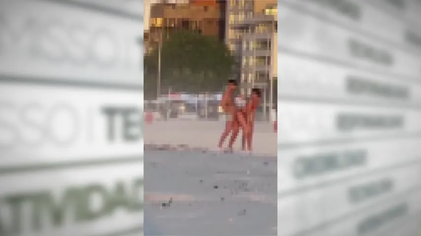 Imagem ilustrativa da notícia Vídeo: casal é flagrado em momento íntimo em praia do RJ