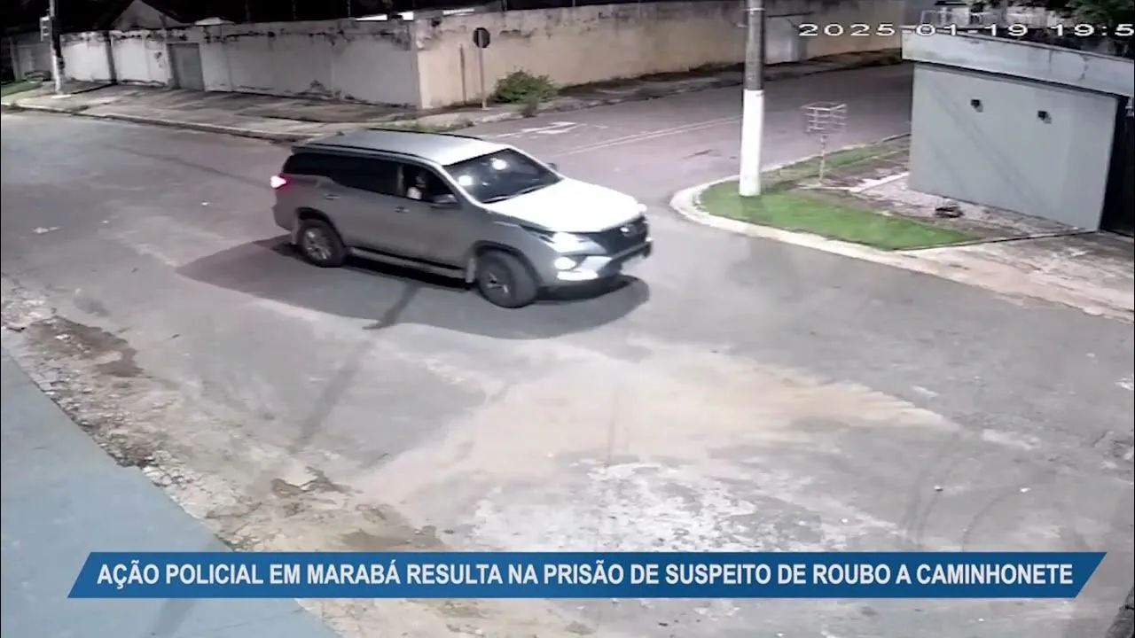 Imagem ilustrativa da notícia Polícia prende suspeito de roubo a caminhonete em Marabá