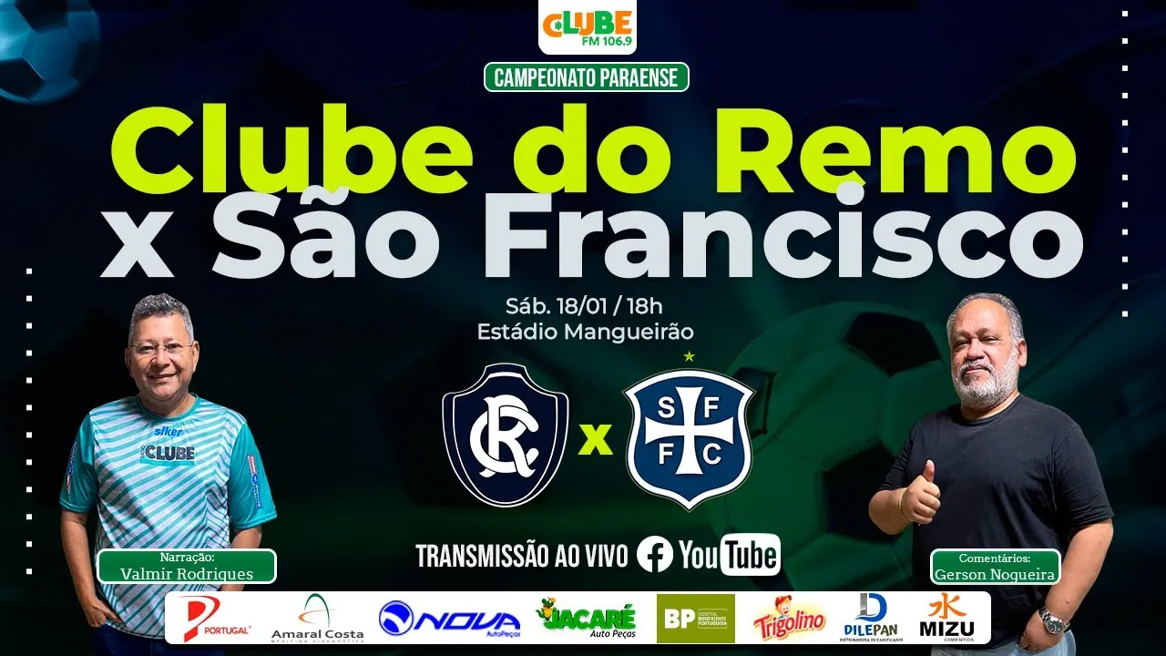 Imagem ilustrativa da notícia Tem Jogo no DOL! Acompanhe Remo X São Francisco