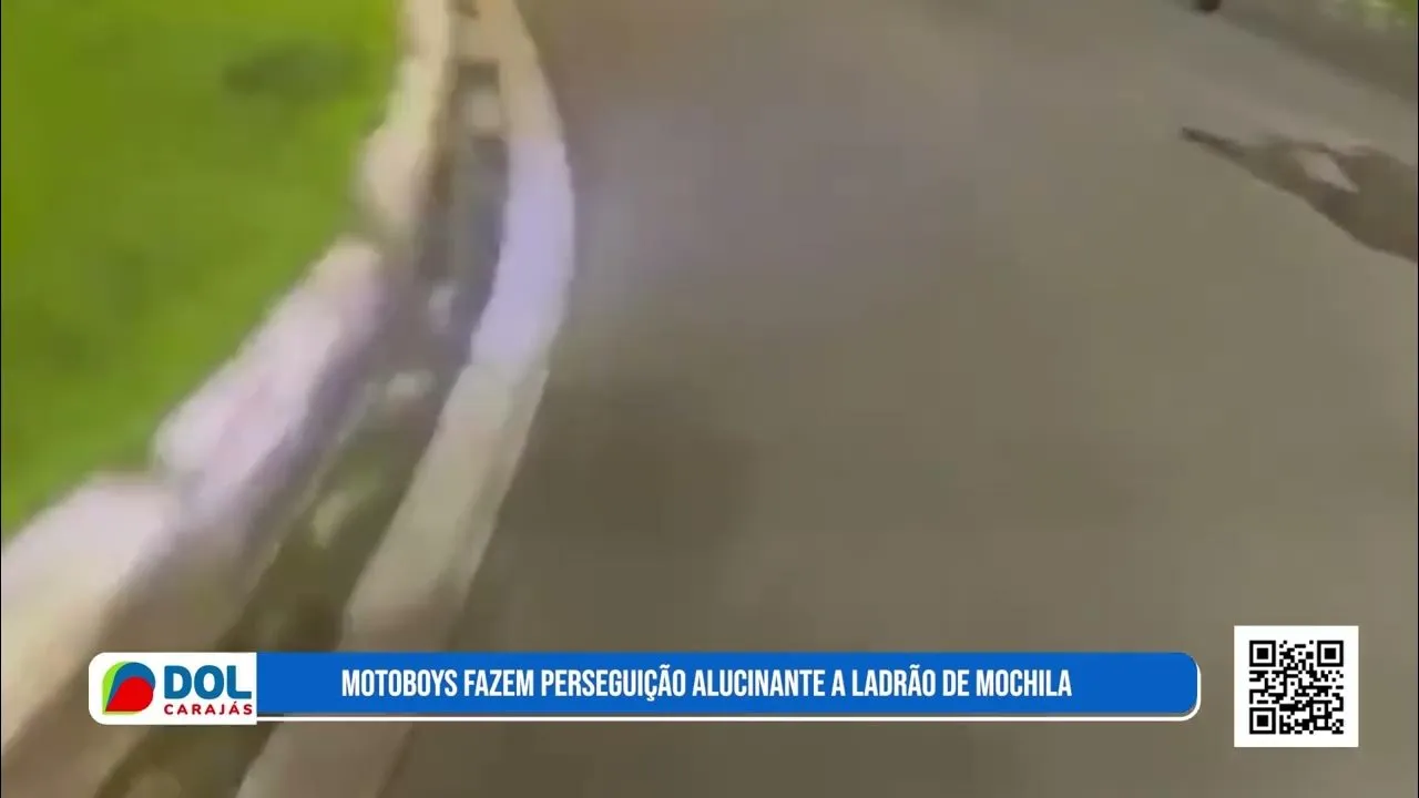 Imagem ilustrativa da notícia VÍDEO: motoboys perseguem ladrão após furto de mochila