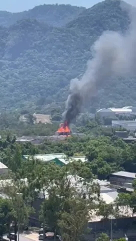 Imagem ilustrativa da notícia Incêndio de grandes proporções atinge Projac, na Globo