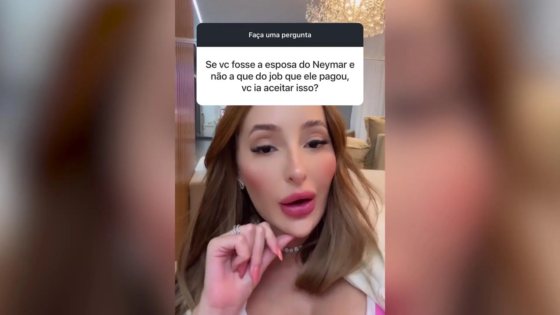 Imagem ilustrativa da notícia Vídeo: Acompanhante alfineta Biancardi e debocha de namoro com Neymar 