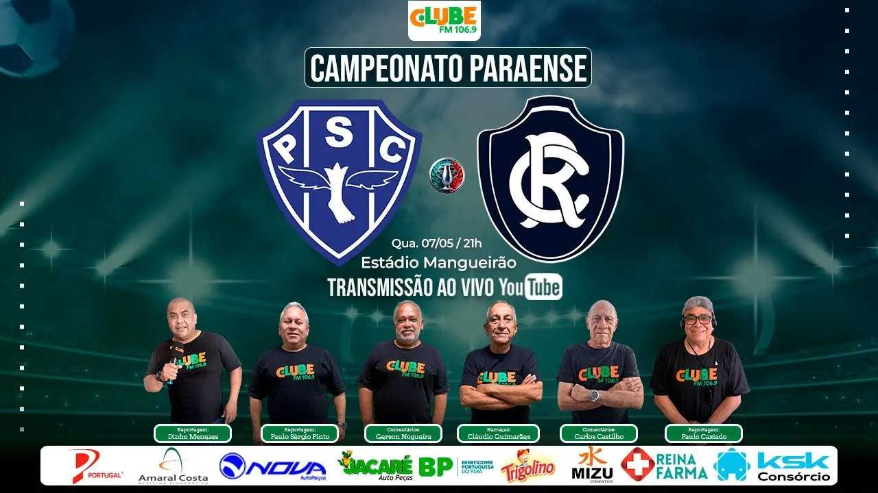 Imagem ilustrativa da notícia Tem Jogo no DOL e na Clube: ouça Paysandu x Remo