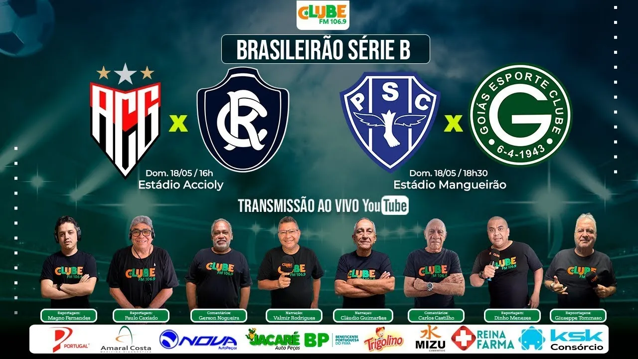 Imagem ilustrativa da notícia Tem Jogo no DOL e na Clube: ouça os jogos de Remo e Paysandu