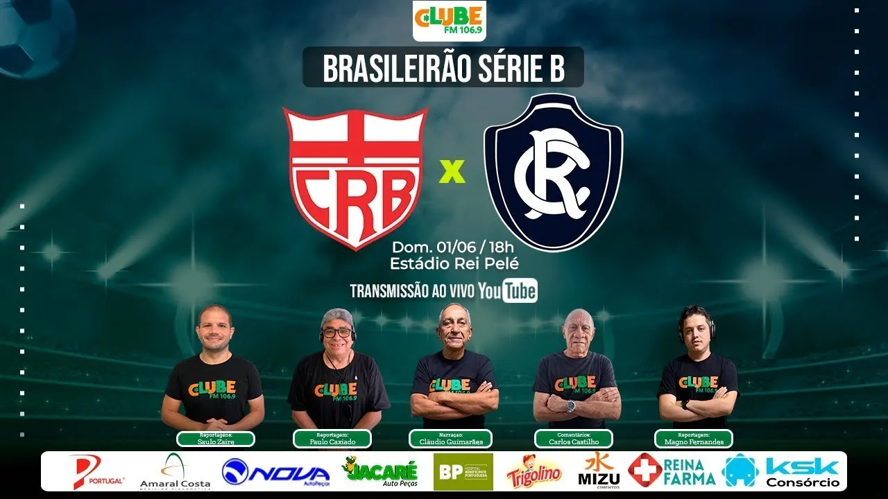 Imagem ilustrativa da notícia Tem jogo no DOL e na Clube: ouça CRB x Remo