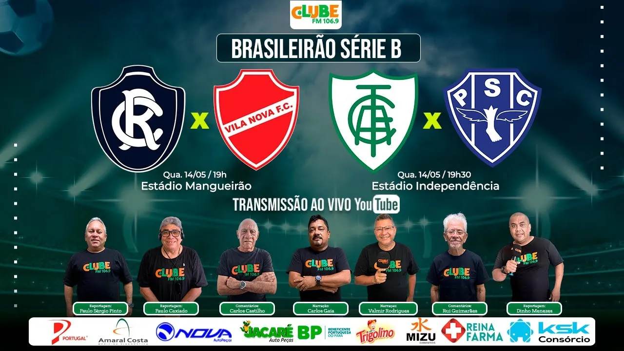 Imagem ilustrativa da notícia Tem Jogo no DOL e na Clube: ouça os jogos de Remo e Paysandu