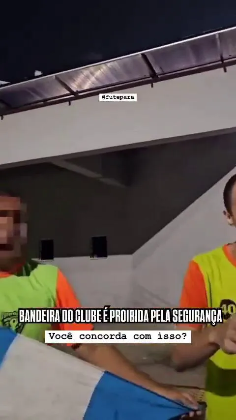 Imagem ilustrativa da notícia Torcedor é barrado por levar bandeira grande ao Mangueirão