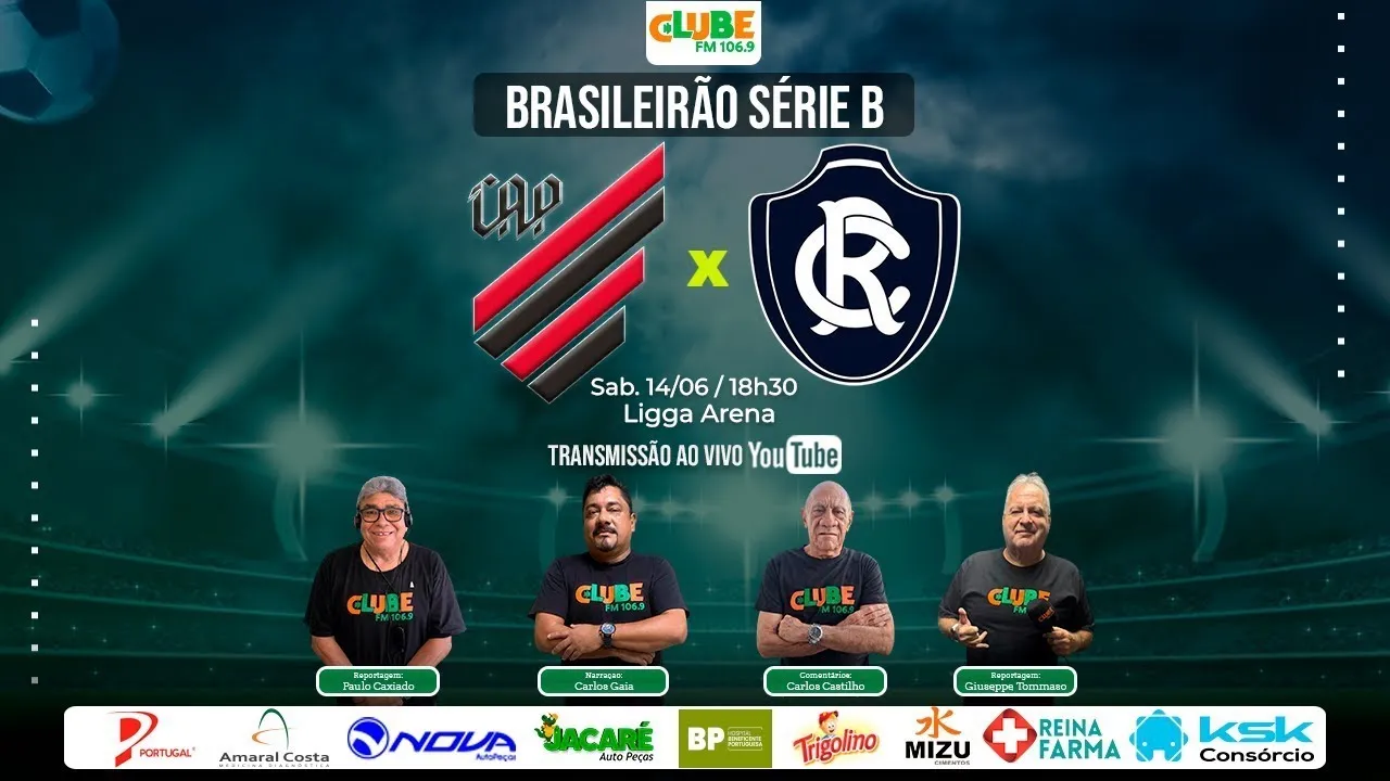 Imagem ilustrativa da notícia Tem Jogo no DOL e na Clube: ouça Athletico x Remo