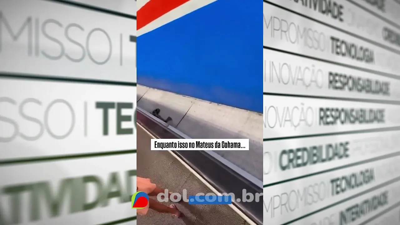 Imagem ilustrativa da notícia VÍDEO: Homem despenca em buraco de escada rolante ao tentar capturar cobra