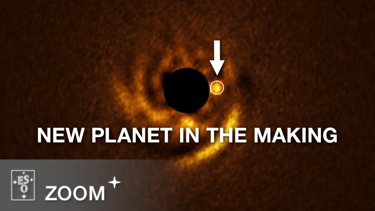 Imagem ilustrativa da notícia Astrônomos revelam imagem inédita de planeta em formação