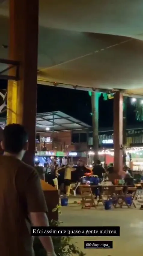 Imagem ilustrativa da notícia Na Bêra: novos vídeos mostram arremessos de cadeira, cerveja e agressões