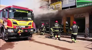 Imagem ilustrativa da imagem Incêndio destrói hotel em Itaituba; causas ainda serão investigadas