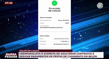 Imagem ilustrativa da imagem Casal perde R$ 100 mil em golpe e não recebe festa de casamento em Belém
