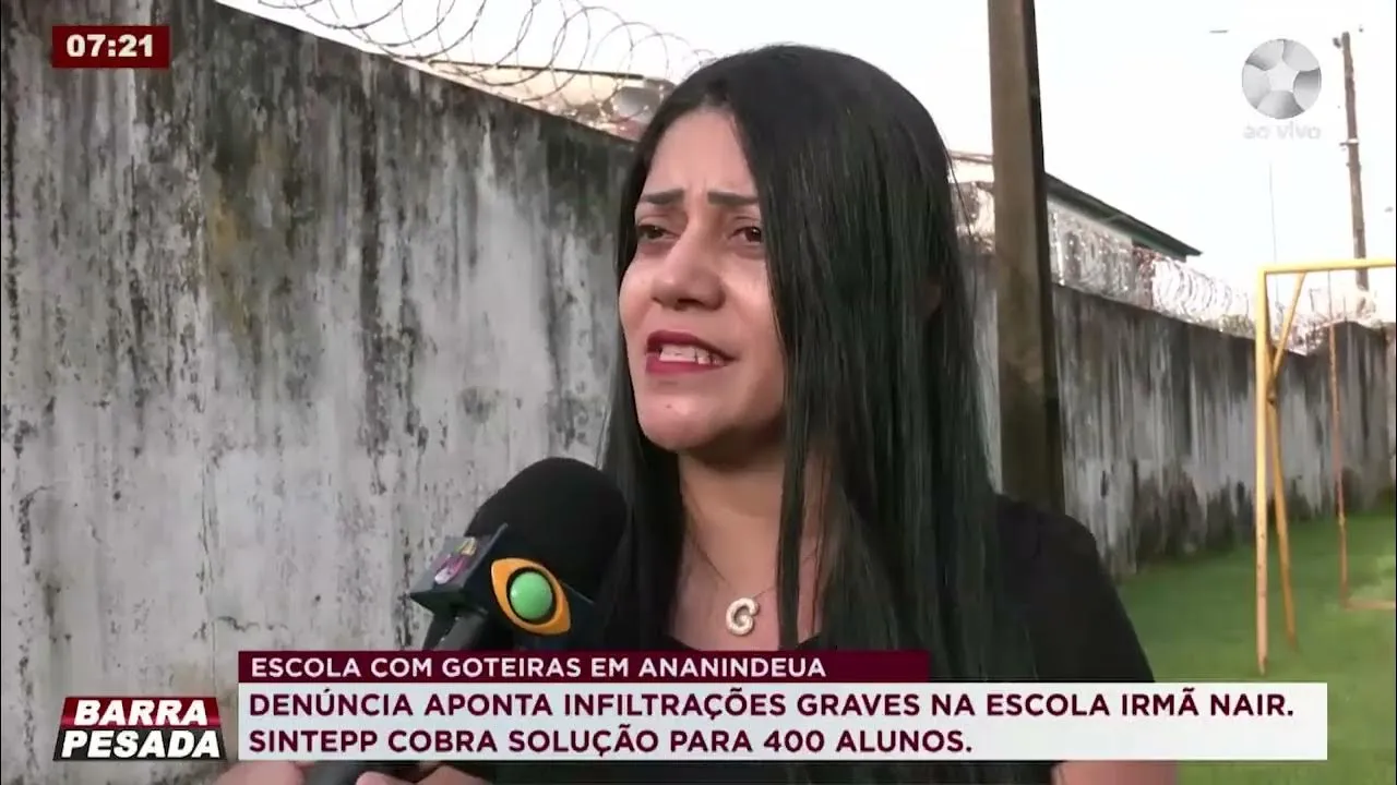 Imagem ilustrativa da notícia: Escola municipal Irmã Nair sofre com goteiras em Ananindeua