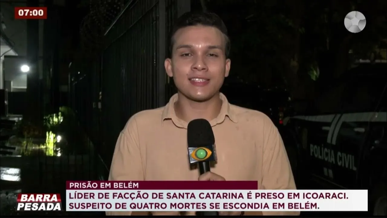 Imagem ilustrativa do vídeo: VÍDEO: Líder de facção envolvido em quatro mortes é preso em Belém