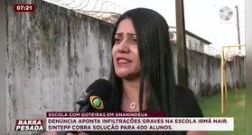 Imagem ilustrativa da notícia Escola municipal Irmã Nair sofre com goteiras em Ananindeua