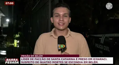 Imagem ilustrativa da imagem VÍDEO: Líder de facção envolvido em quatro mortes é preso em Belém