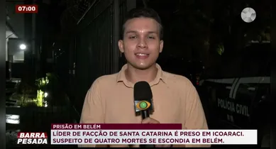 Dol Play - Imagem ilustrativa da notícia: VÍDEO: Líder de facção envolvido em quatro mortes é preso em Belém