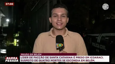 Dol Play - Imagem ilustrativa da notícia: VÍDEO: Líder de facção envolvido em quatro mortes é preso em Belém