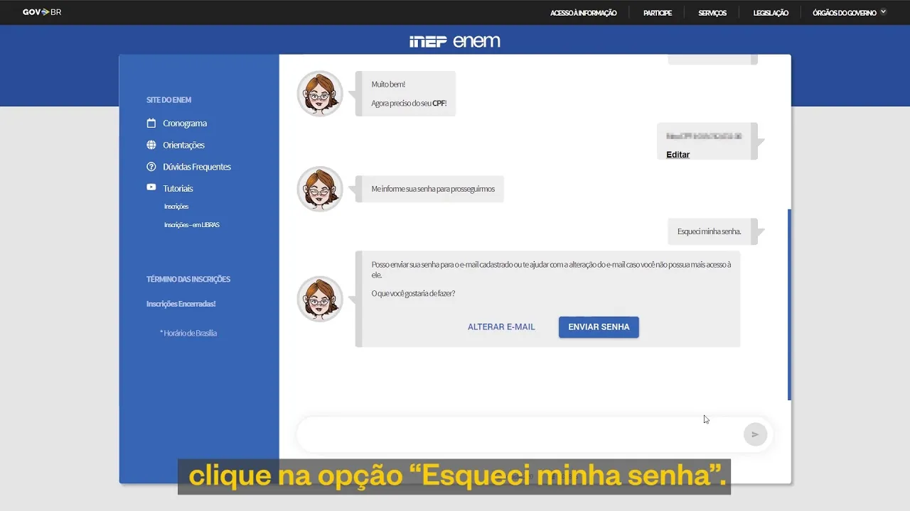 Imagem ilustrativa da notícia Enem: Vídeo mostra como recuperar a senha e cadastrar um novo e-mail