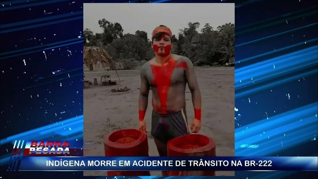 Imagem ilustrativa da notícia Vídeo: indígena morre em acidente de trânsito na BR-222