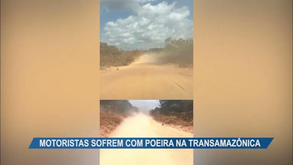 Imagem ilustrativa da notícia Vídeo: poeira na Transamazônica resulta em grave acidente
