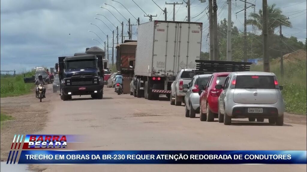 Imagem ilustrativa da notícia: Obra na BR-230 requer atenção redobrada em Marabá