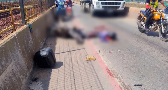 O acidente aconteceu no início da tarde desta quarta-feira (10) na ponte sobre o rio Tocantins em Marabá