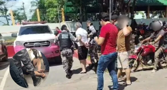 O suspeito de tentativa de feminicídio tentou desarmar a equipe policial durante abordagem em leito hospitalar e acabou contido pela Polícia Militar.
