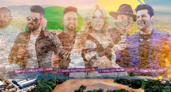 O Lago Nova Carajás recebe estrutura de grande porte para os shows de aniversário; expectativa é de público recorde.
