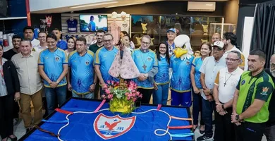 Imagem ilustrativa da notícia Águia de Marabá lança nova edição da camisa do Círio de Nazaré