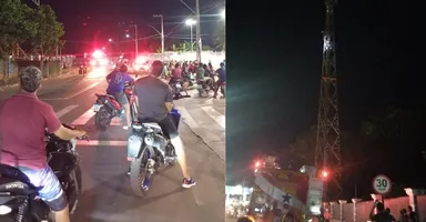 Imagem ilustrativa da notícia Homem sobe em torre de telefonia em Tucuruí para "ver a cidade"