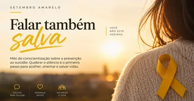 Imagem ilustrativa da notícia Setembro Amarelo: CVV lança campanha com foco no poder da escuta