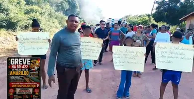 Imagem ilustrativa da notícia Manifestantes fecham a BR-422 por transferência de paciente