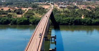 Imagem ilustrativa da notícia Ponte sobre o Rio Tocantins é interditada com dano irreversível