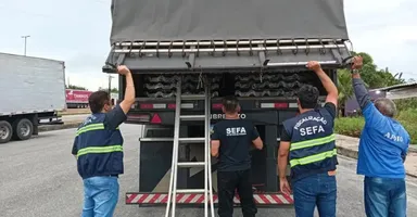 Imagem ilustrativa da notícia Sefa apreende quase 60 toneladas de mercadorias com irregularidades fiscais