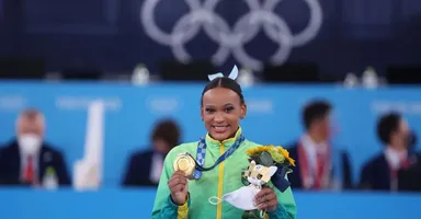 Imagem ilustrativa da notícia Rebeca Andrade celebra retorno e medalha de prata no Pan-Americano do Rio